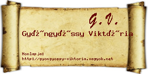 Gyöngyössy Viktória névjegykártya