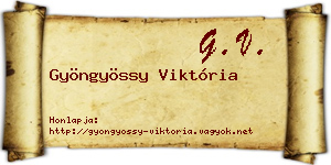Gyöngyössy Viktória névjegykártya