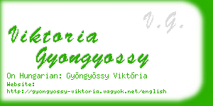 viktoria gyongyossy business card