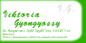 viktoria gyongyossy business card